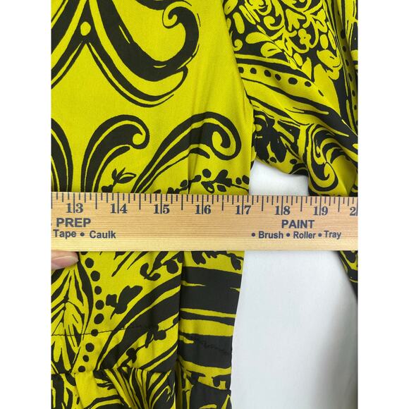 NWT Uncle Frank Women's Size XS Green/Black Floral Print 3/4 Sleeve Dress - Picture 6 of 10